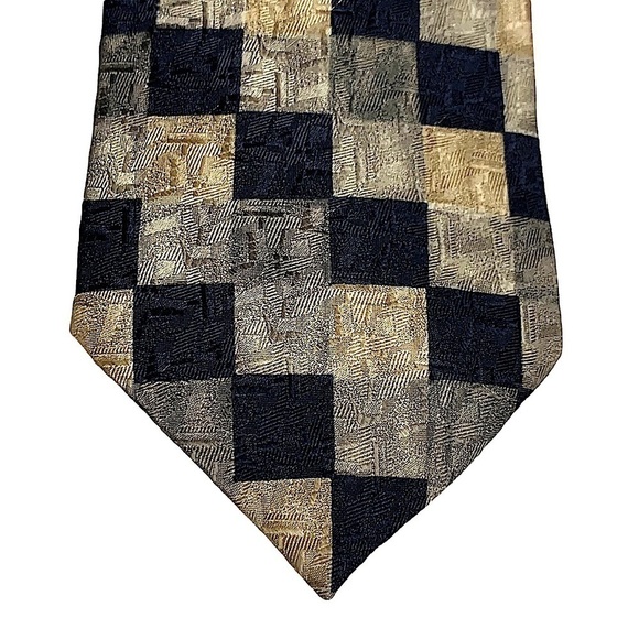 ERMENEGILDO Zegna Geometric Print Silk Tie - Picture 4 of 7